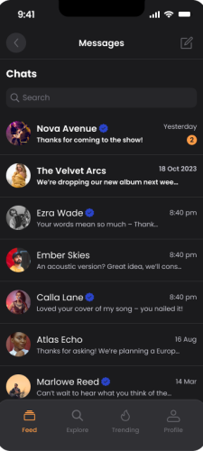 Messages screen - 3 (2)